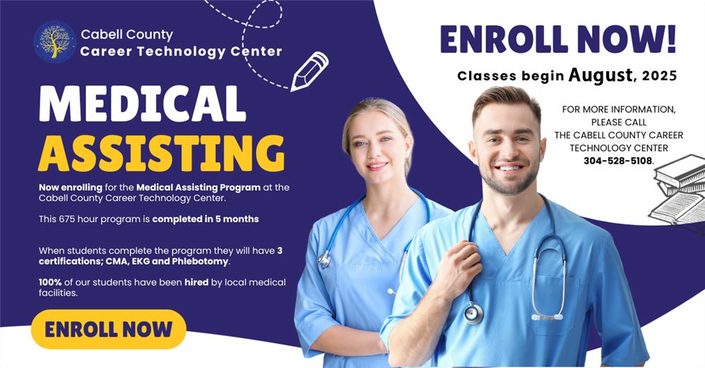  Now enrolling for the  Medical Assisting Program 
